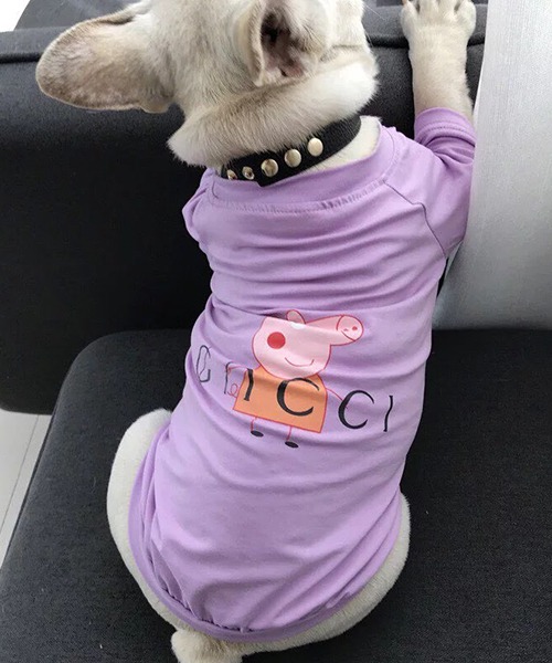 グッチ パロディ 犬服 tシャツ